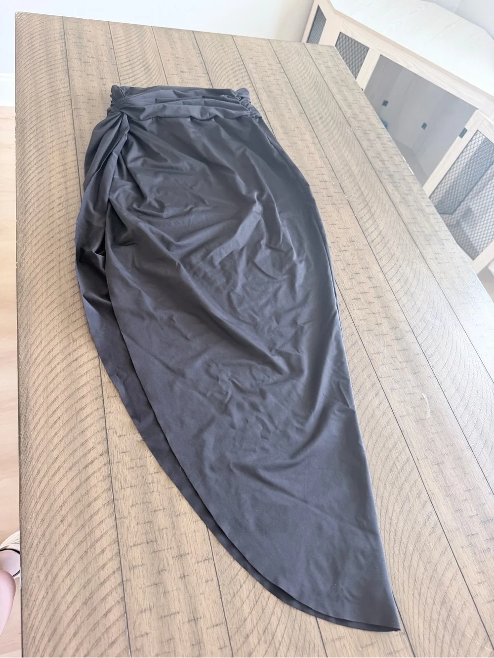 Skims Signature Swim Women’s Recycled Sarong Maxi Skirt Onyx